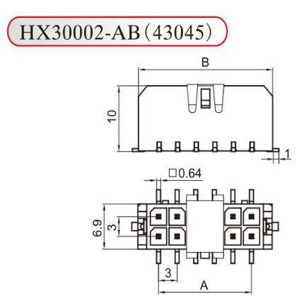 红星小5569立贴43045 贴片 HX30002-2AB 4 6 8/10/12/14/16/24AB