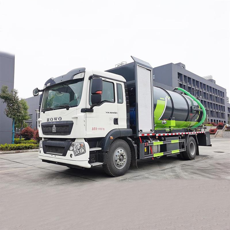 重汽HOWO18吨双引擎下水道喷射车 市政抢修车 清洗工业排液管道