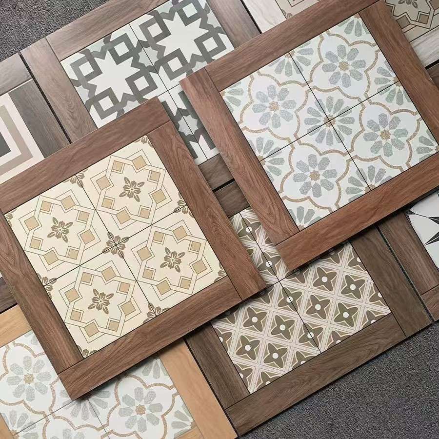 艺术花砖釉面砖600x600客厅阳台露台民宿仿古瓷砖防滑地砖地板砖