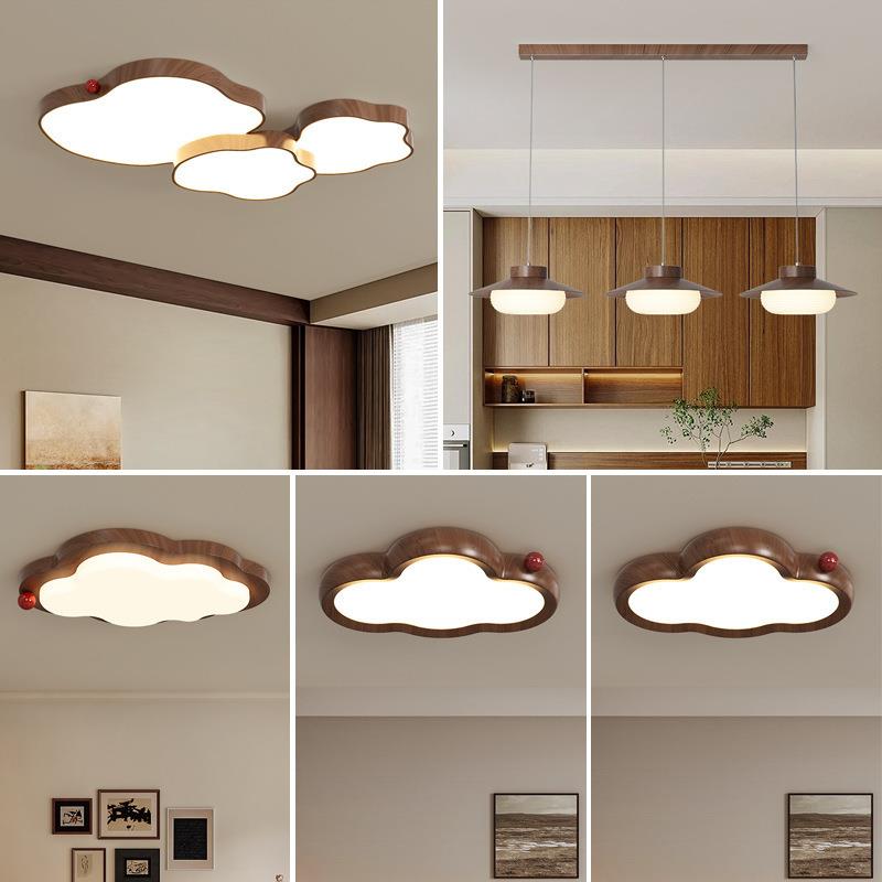 全光谱客厅吸顶灯全屋灯具中古风护眼大厅卧室餐厅灯中山家装灯饰