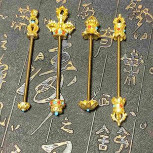 可拆缷藏式铜质金刚杵螺纹杆连接扣头玛瑙勒子圆珠天珠专用配饰