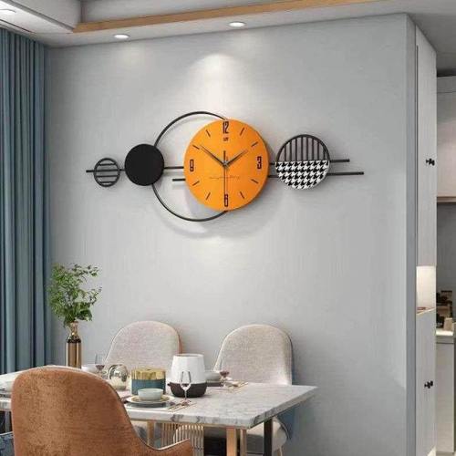 钟表客厅轻奢现简约时钟挂墙家用餐厅装饰壁画时尚创意挂钟爆款