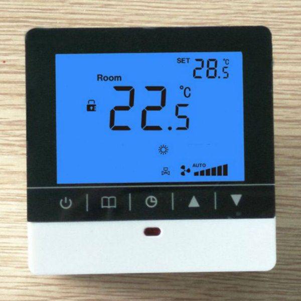 热销中央空调地暖水暖开关一体两用触摸屏风机盘管温控器数显智能