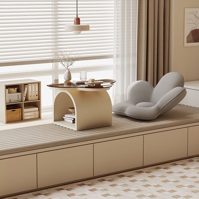 飘窗小桌子炕桌榻l榻米茶桌卧室网红窗台小茶几三件套矮桌炕几家