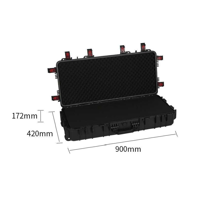 900*420*172 长型防水防摔工具箱 H仪器设备防护箱 车载箱 储物箱
