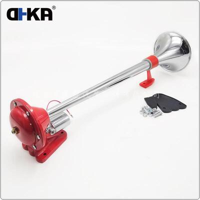 DHKA亚冠-AS037A现货 单管圆口卡车气喇叭12V/24V电控气喇叭640mm