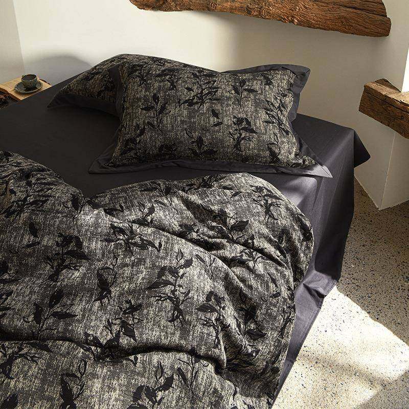 色织提花60s全棉四件套中古风纯棉床单被套床笠时尚100棉床上用品