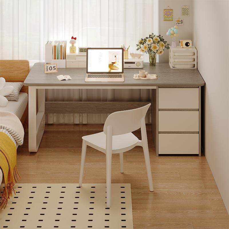 办公桌家用简约现代床边简易书桌学生家用学习桌台式电脑桌椅组合