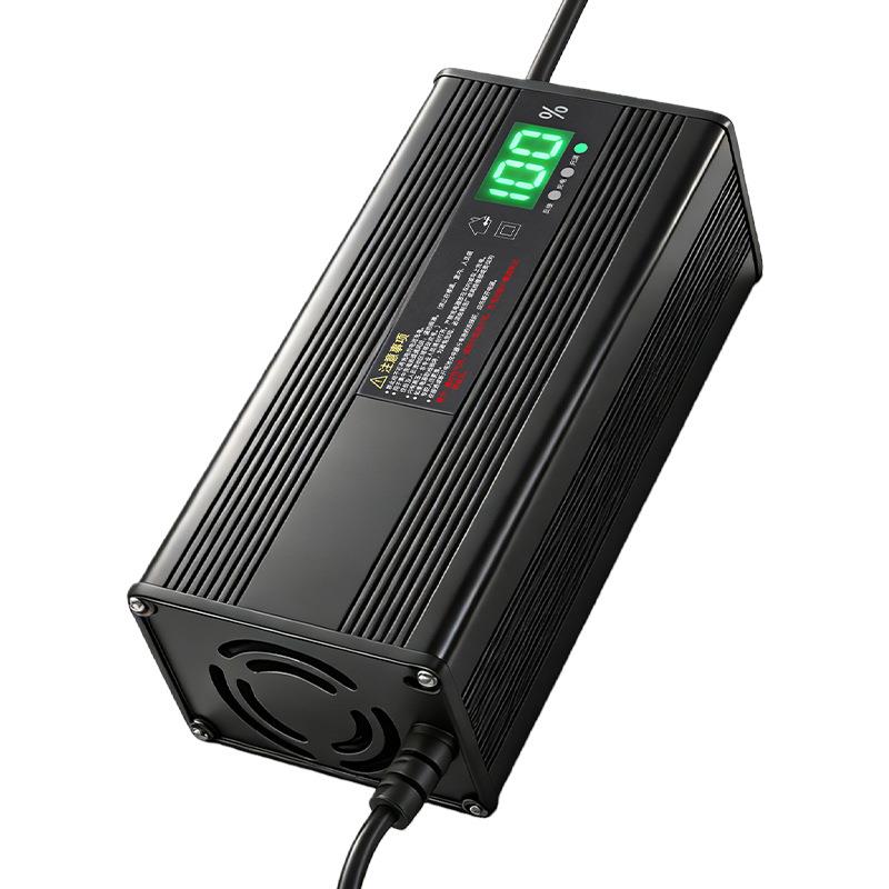 铝壳锂电池充电器12V24V36V48V60V72V磷酸铁锂电池大功率充电器