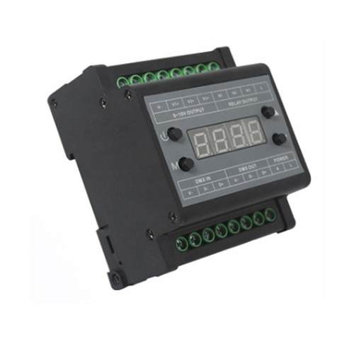 DMX512-0-10V信号转换器 调光系统 LED单灯点对点控制 EDMX系统