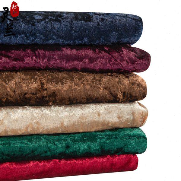 布料加厚欧式沙发窗帘软包金背景墙 酒店沙发套绒布绒硬包面料钻