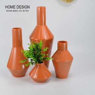 o形调 饰摆设器 花艺陶瓷s 客厅 DeHn 花瓶酒装 mei g家居饰品 美式