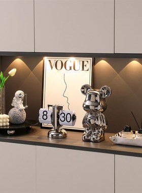 现代入户门玄关装饰品摆件轻奢高档鞋柜H收纳客厅电视柜高级感软