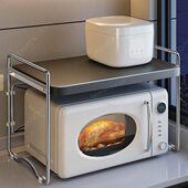 多功能烤箱一体双层家用厨房微波炉置物架电饭煲台面收纳支架架子