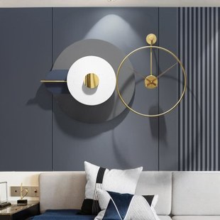 现代简约轻奢挂钟客厅家用大气装饰钟表挂墙壁钟个性创意时钟挂式