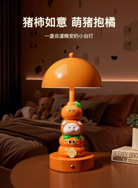 生日礼物女生实用充电台灯2025新款摆件卧室床头灯桌面氛围小夜灯