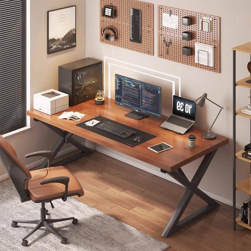 家用台式电脑桌简约现代卧室双人电竞桌简易办公桌长方形学生书桌