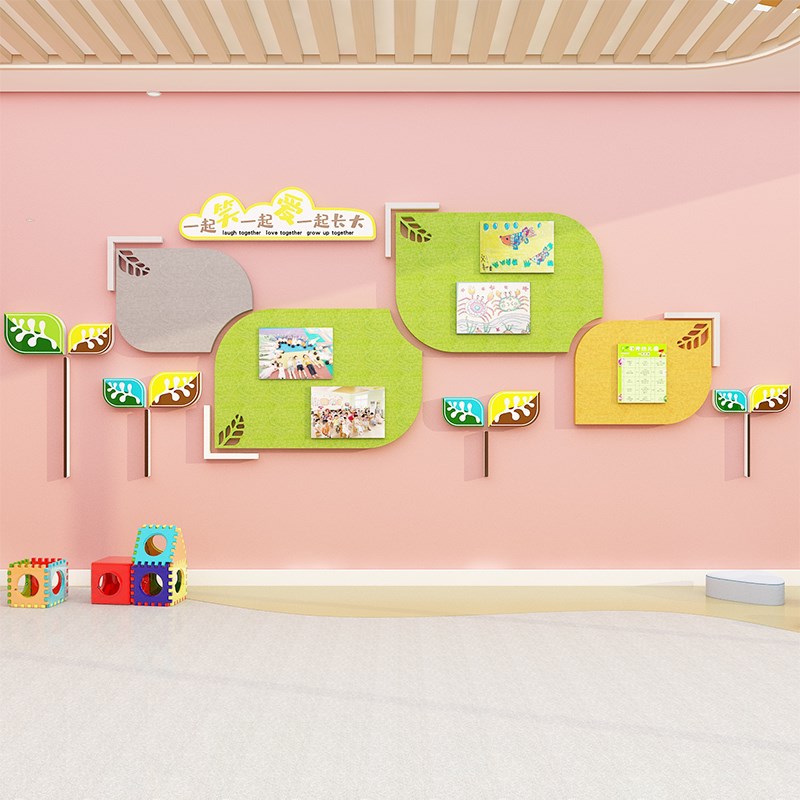高端毛毡a板幼儿园墙贴面装饰环创主题半成品材料文化大厅形象走