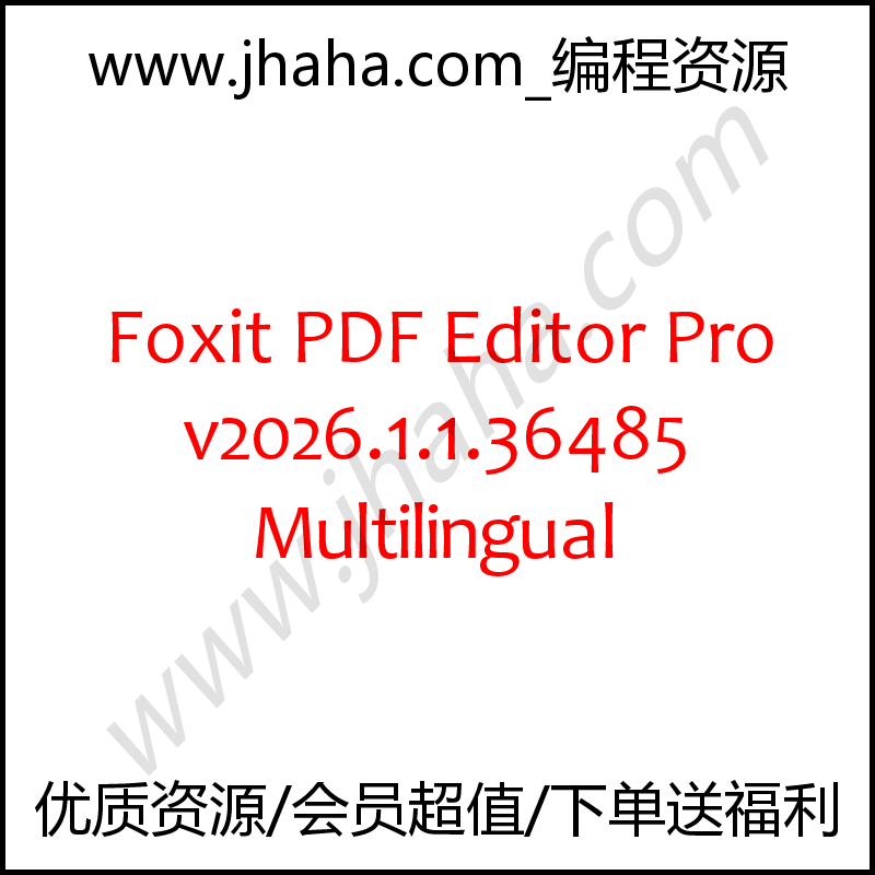 Foxit PDF Editor Pro v2026.1.1.36485 Multilingual