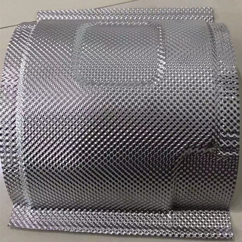304不锈钢米粒压花纹板0.15mm国六汽I车发动机舱排气管铝箔隔热板