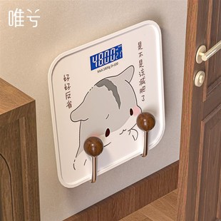 门后体重计收纳层架置物架免打孔壁挂式电子N秤上墙神器支架吸盘