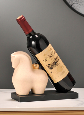马上有钱红酒架j摆件酒柜装饰品轻奢高档高级感客厅家居饰品餐边