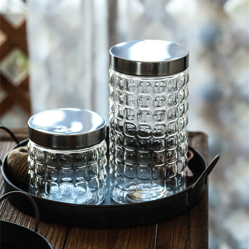 《随食》陈皮茶叶玻璃储r物罐厨房分装杂粮干果糖果家用大号收纳