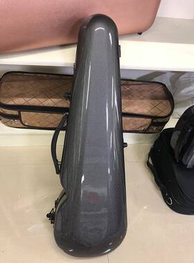 通灵仿碳纤维小提琴黑色琴盒 PC材质硬盒 琴盒