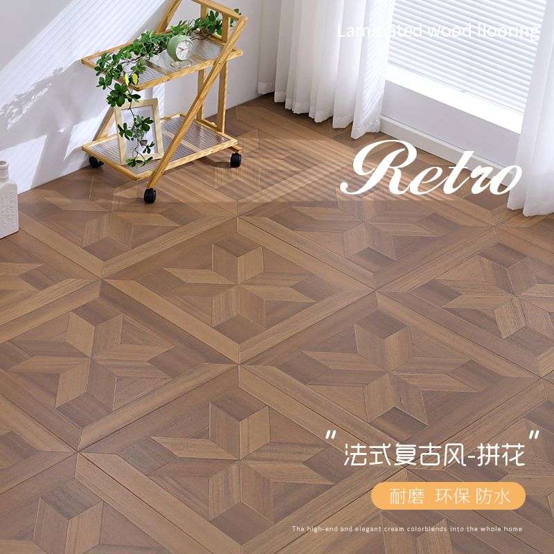 木地板拼花强化复合环保耐磨防水12mm家用商用鱼骨拼地板厂家直销