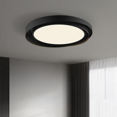 意式极简吸顶灯卧室儿童房间LED现代简约个性黑色护眼全光谱