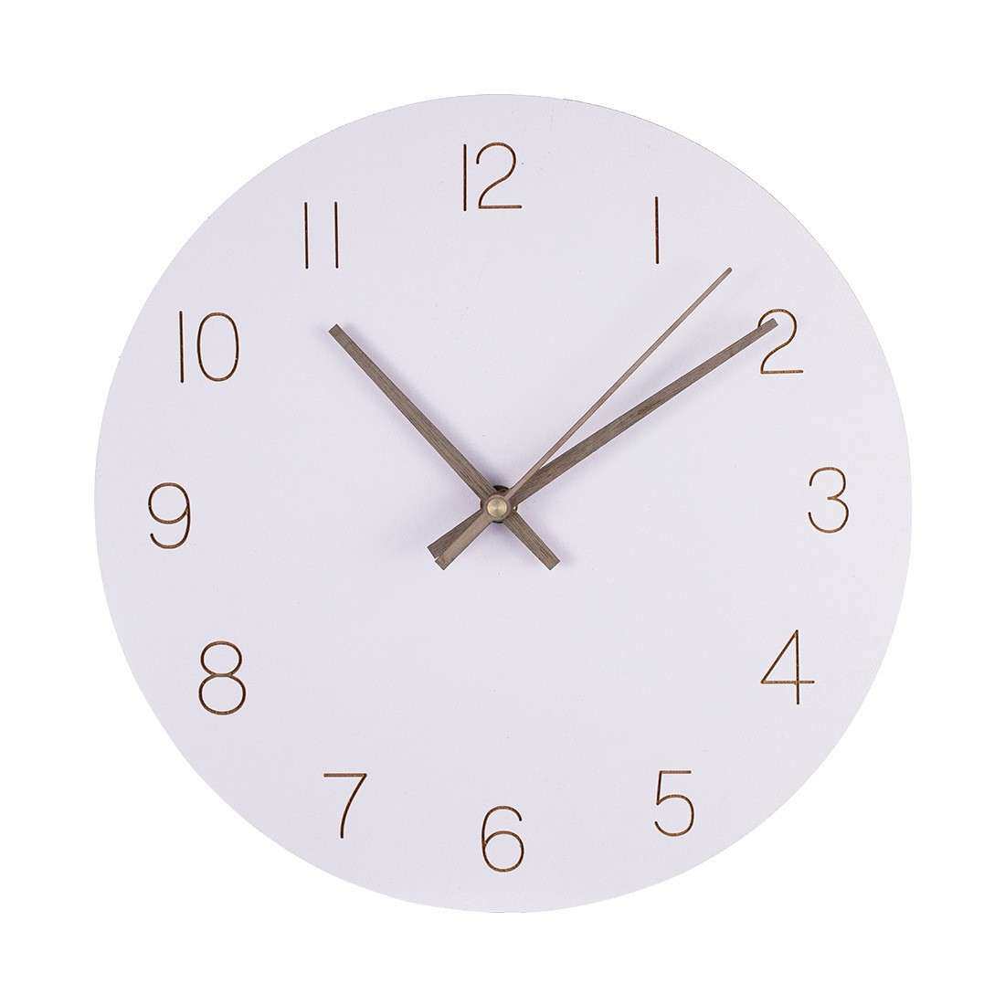 创意圆形数字挂钟客厅卧室静音装饰时钟简约时尚个性石英钟表cloc