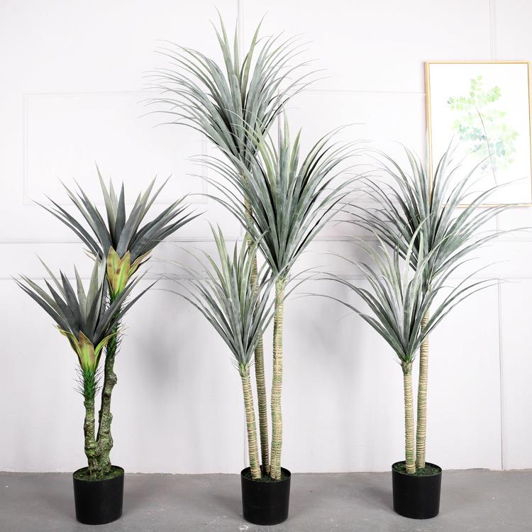 欧丽菲仿真绿植千年木 假绿植园林造景酒店摆件 装饰仿真铁树盆栽