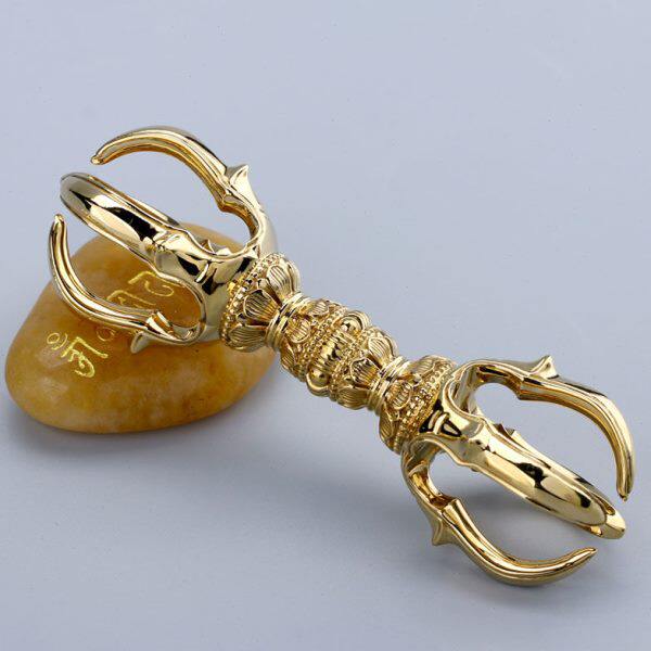 黄铜金刚杵唐密法器密宗東密真言宗秘密荘嚴五鈷杵供品精品手工