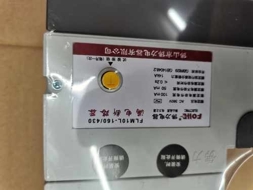 佛山佛力电器老款7字形漏电开关FLM10L-160/4300 100A 160A FOLLE