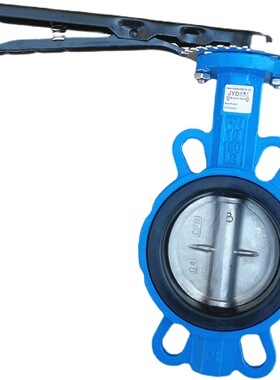 D71X-16手柄对夹式蝶阀304不锈钢板铸铁手动碟阀3寸4寸6DN100 150