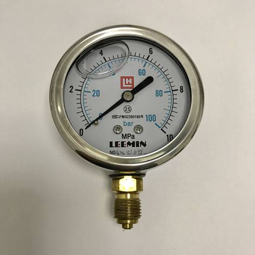 耐震压力表 YN-63I 10mpa G1/4 表盘前68mm 压力10mpa 螺纹G1/4