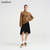 MONO 设计师款 FLAT针织流苏小众设计半裙modeland买手店