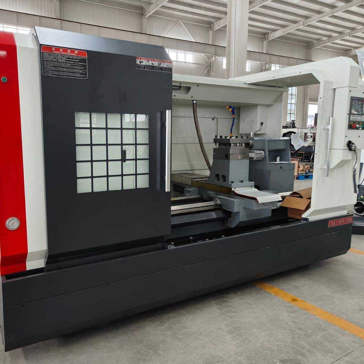 大型通用卧式数控车CK61100x1500平床身数控车床硬导轨系统选配
