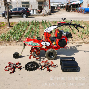 生姜生蒜开沟培土机 电启动田园管理机 自走式柴油松土机