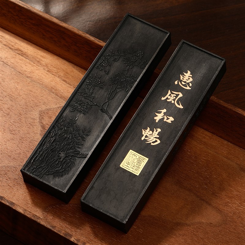 锦瑟文房油烟墨锭6种书法小楷练习E创作专用徽墨老墨块墨条纯手工