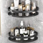 挂架收纳壁挂式 卫生间墙上厕所三角置物架免打孔洗手间洗漱台浴室