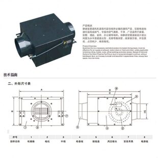 众志  ΦAm3 道/ -DPh式 F250T送空调管风机型2508625静音换气机0