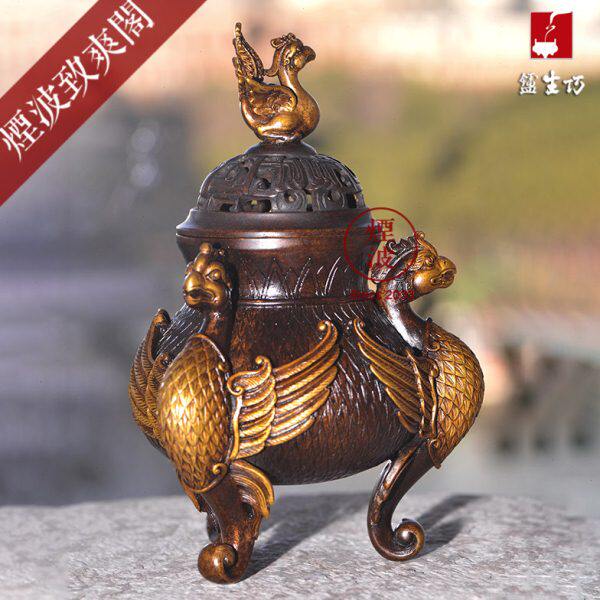 陈巧生 巧生炉 陈冠丞 鸾飞凤翥熏炉 手工铜炉 香薰香炉 宣德炉