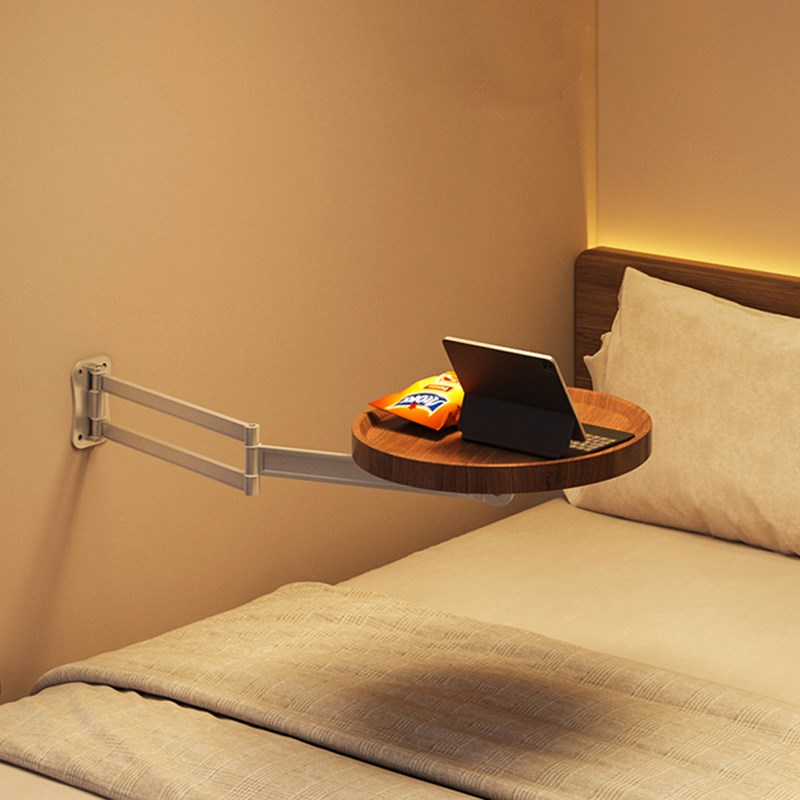 床边桌可折叠卧室小型悬浮床头置C物架多功能创意小桌子简易小边