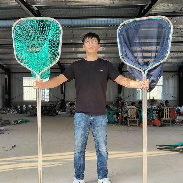 一体成型不锈钢抄网捞鱼网渔具鱼网超硬鱼捞海鲜赶海网抄捞子网兜