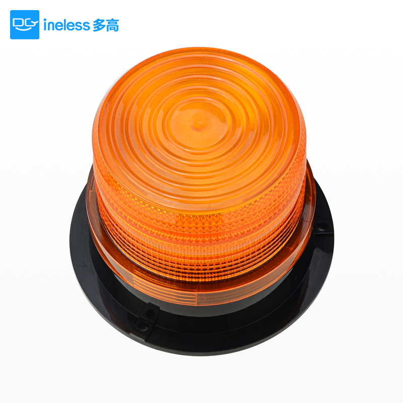 车载警示爆闪灯工程车叉车校车灯车顶灯黄色闪光警报灯1S2V24V-60