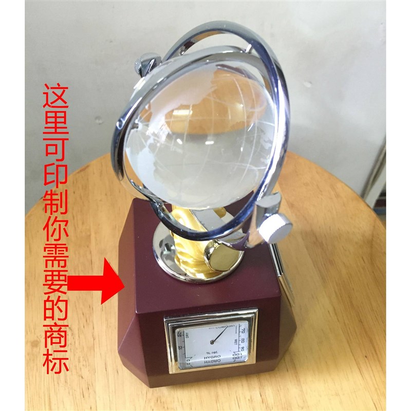 计2气45010mm*210mum温湿度压计晴雨表座台式盒式精工艺品制品摆