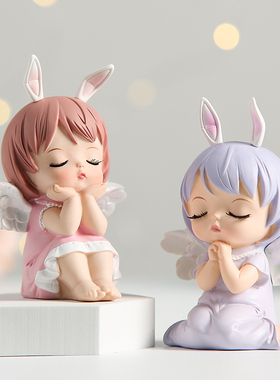 可爱治愈系桌面小摆n件家居客厅卧室装饰品房间少女心生日礼物摆