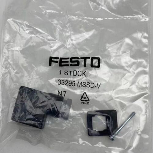 FESTO电磁阀线圈直角式3针插座插头MSSD-C /V 34583 33295现货