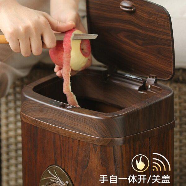 电动自动智能感应垃圾桶家用卫生间客厅轻奢高档大容量厨房专用